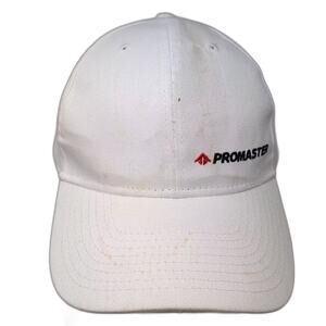 Hit Baseball Cap White Black OS Promaster Citizen Cotton Strapback Hat Logo